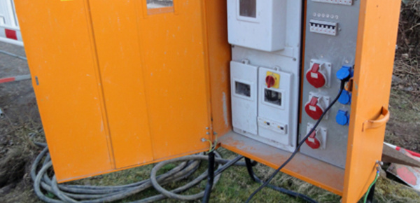 Baustrom bei Elektro Kempa in Michendorf