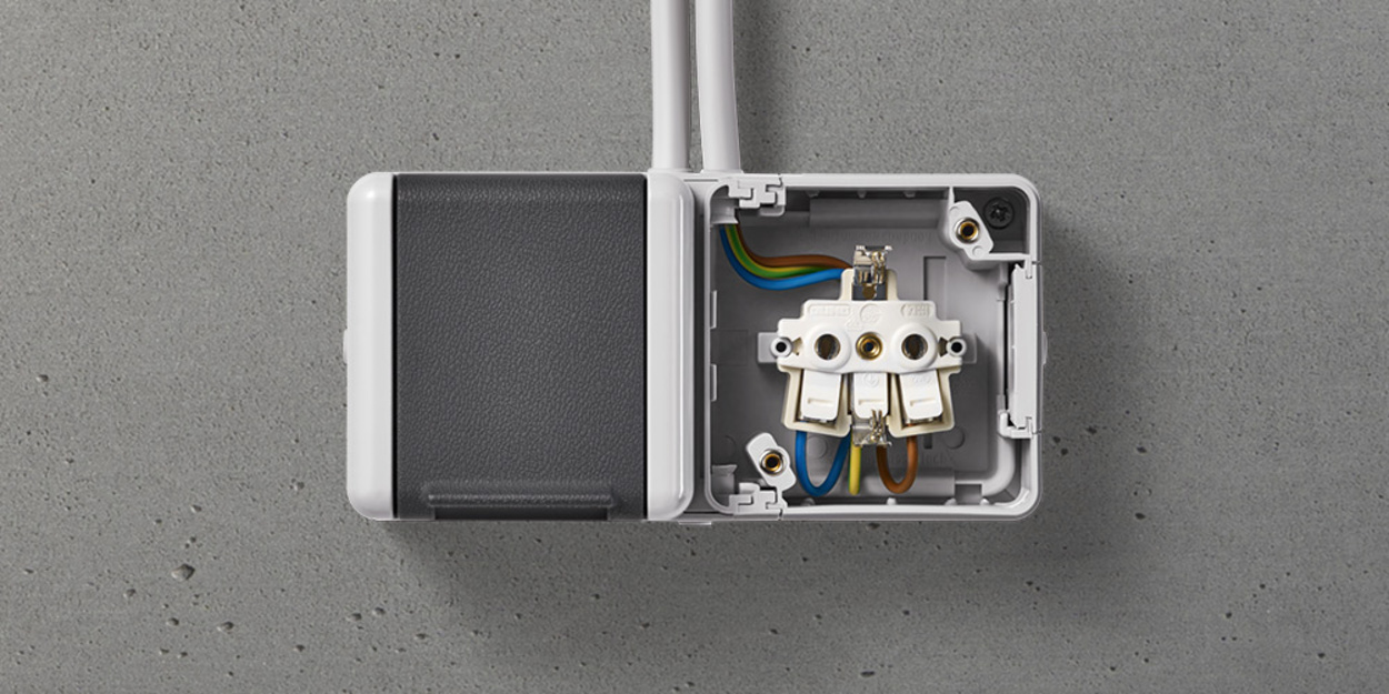 Doppelsteckdose mit Trennsteg bei Elektro Kempa in Michendorf